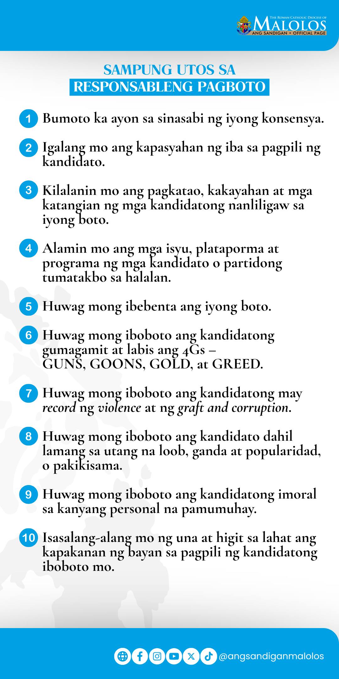 Balitang Sandigan: PANALANGIN SA PAGBOTO - IN FILIPINO (05.11.25) - ANG ...